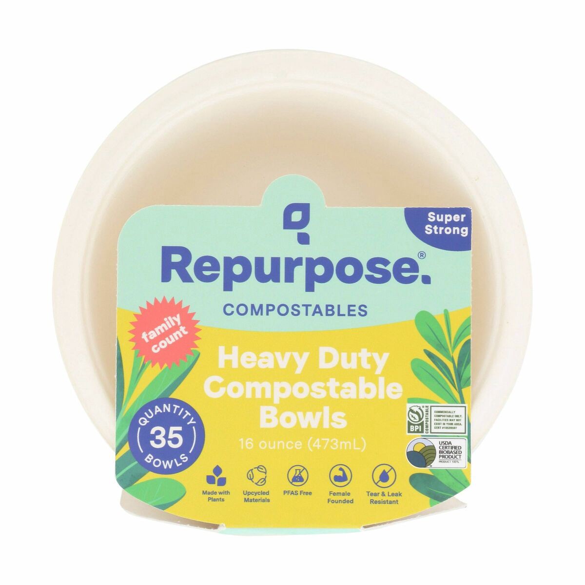 slide 8 of 11, Repurpose Compostable Bowls, 16 oz, 16 oz