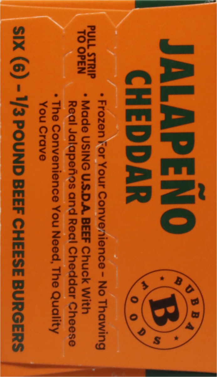 slide 7 of 9, BUBBA Burger Beef Chuck Jalapeño Cheddar Cheese Burgers 6 - 0.33 lb Burgers, 6 ct