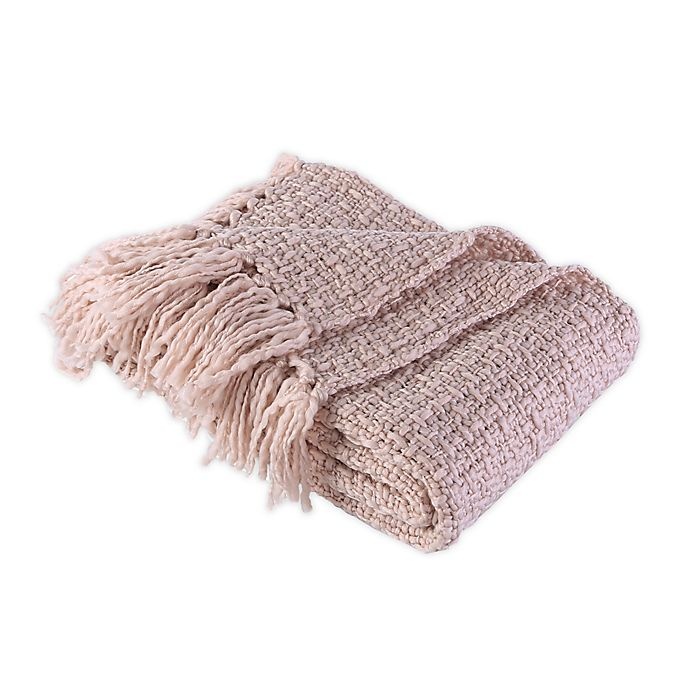 slide 1 of 3, Berkshire Blanket & Home Co. Tweed Boucle Throw Blanket - Blush Pink, 1 ct