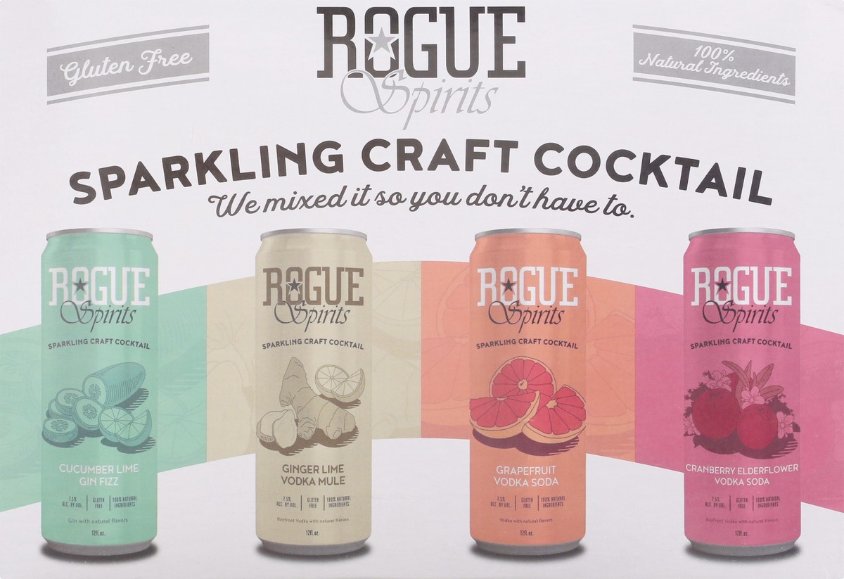 slide 9 of 11, Rogue 8 Pack Cocktail Party Pack Sparkling Craft Cocktail 8 ea, 8 ct