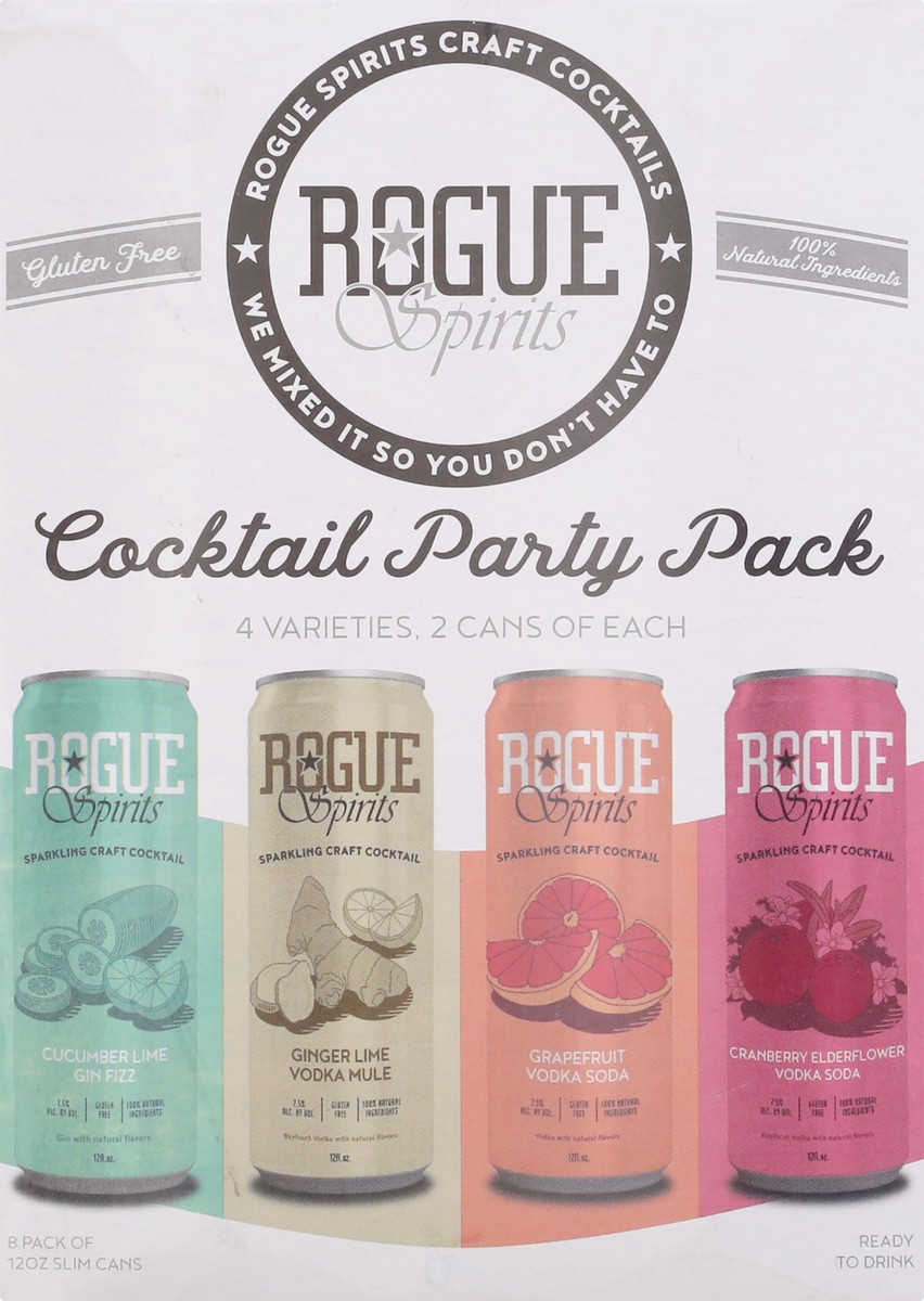 slide 5 of 11, Rogue 8 Pack Cocktail Party Pack Sparkling Craft Cocktail 8 ea, 8 ct