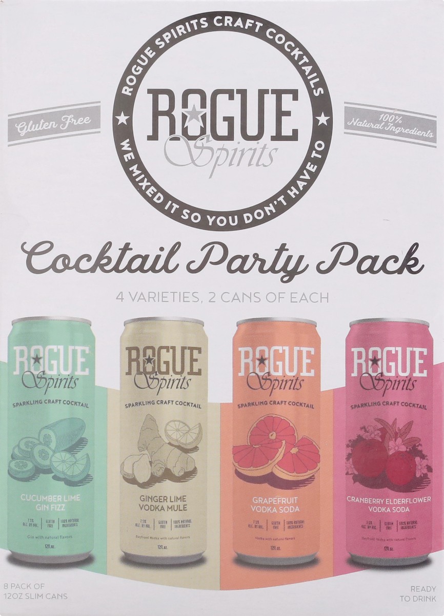 slide 11 of 11, Rogue 8 Pack Cocktail Party Pack Sparkling Craft Cocktail 8 ea, 8 ct