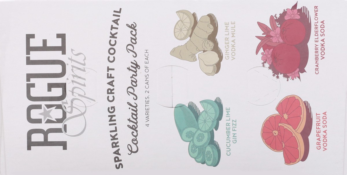 slide 2 of 11, Rogue 8 Pack Cocktail Party Pack Sparkling Craft Cocktail 8 ea, 8 ct