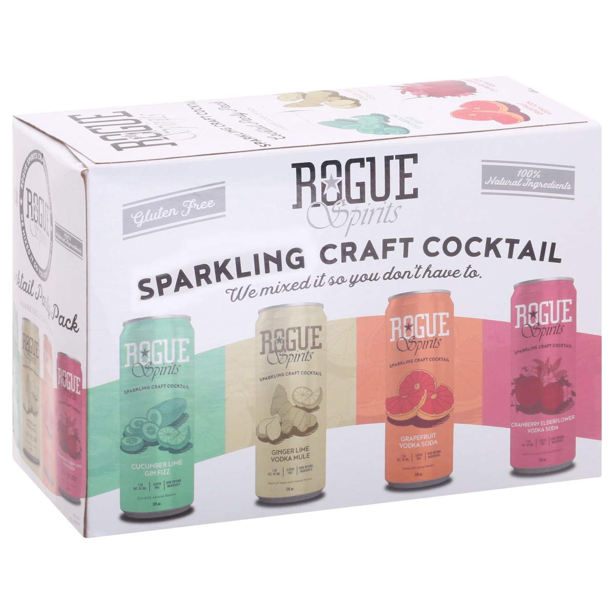 slide 10 of 11, Rogue 8 Pack Cocktail Party Pack Sparkling Craft Cocktail 8 ea, 8 ct
