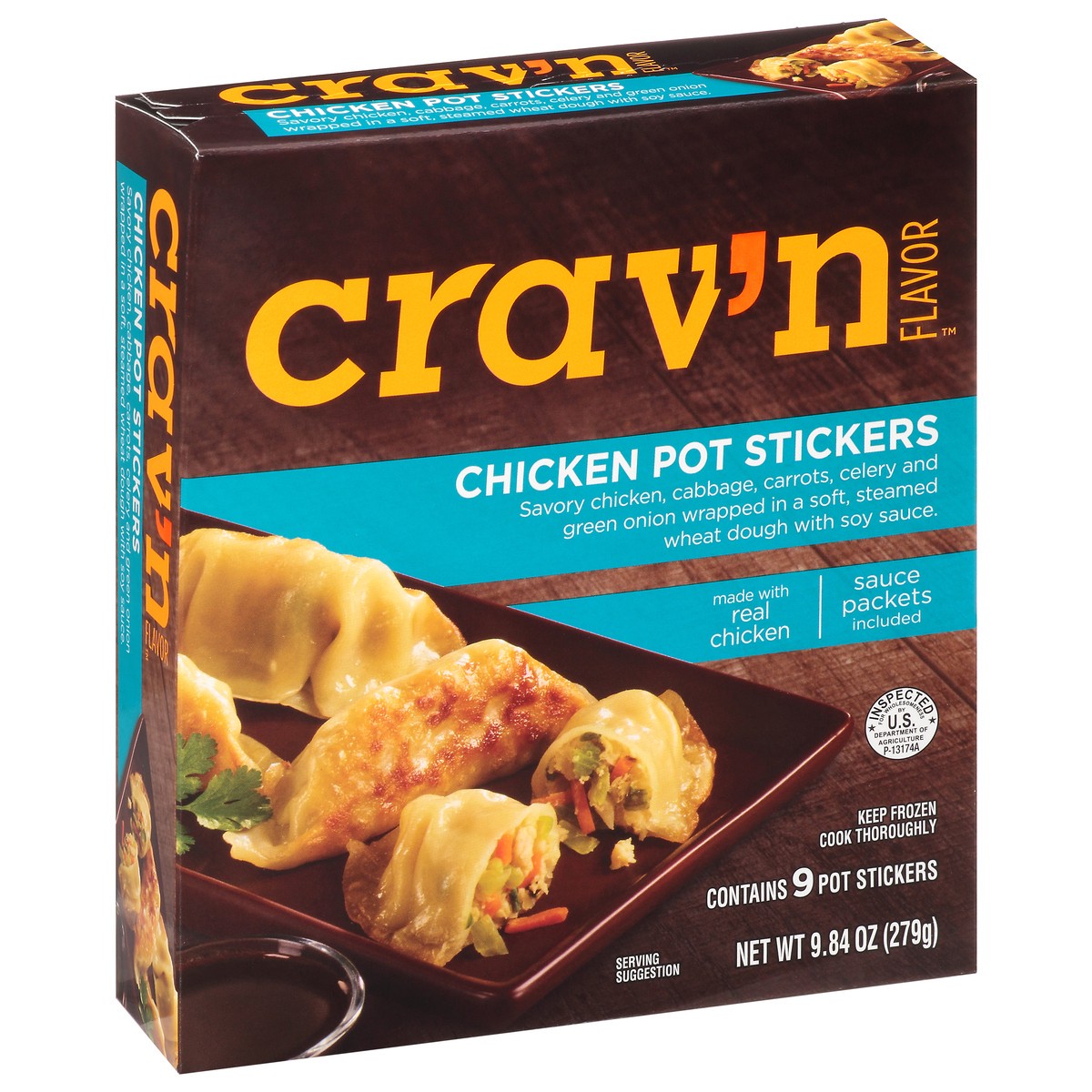 slide 8 of 11, Crav'n Flavor Chicken Pot Stickers, 9.84 oz