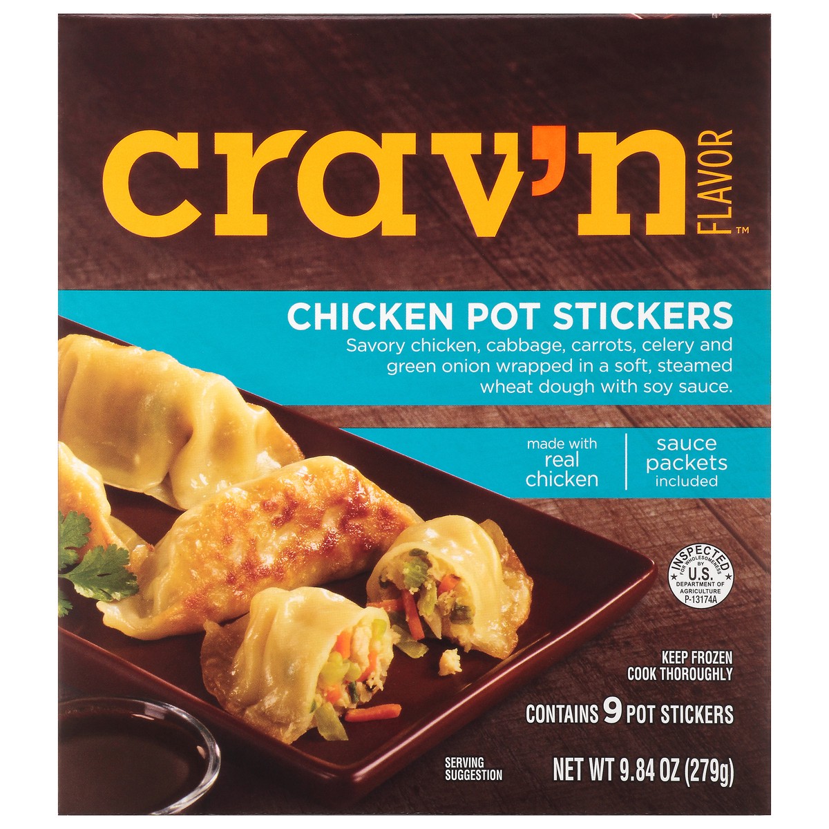 slide 7 of 11, Crav'n Flavor Chicken Pot Stickers, 9.84 oz