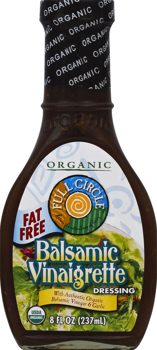 slide 5 of 6, Full Circle Market Organic Dressing Balsamic Vinaigrette Fat Free, 8 oz