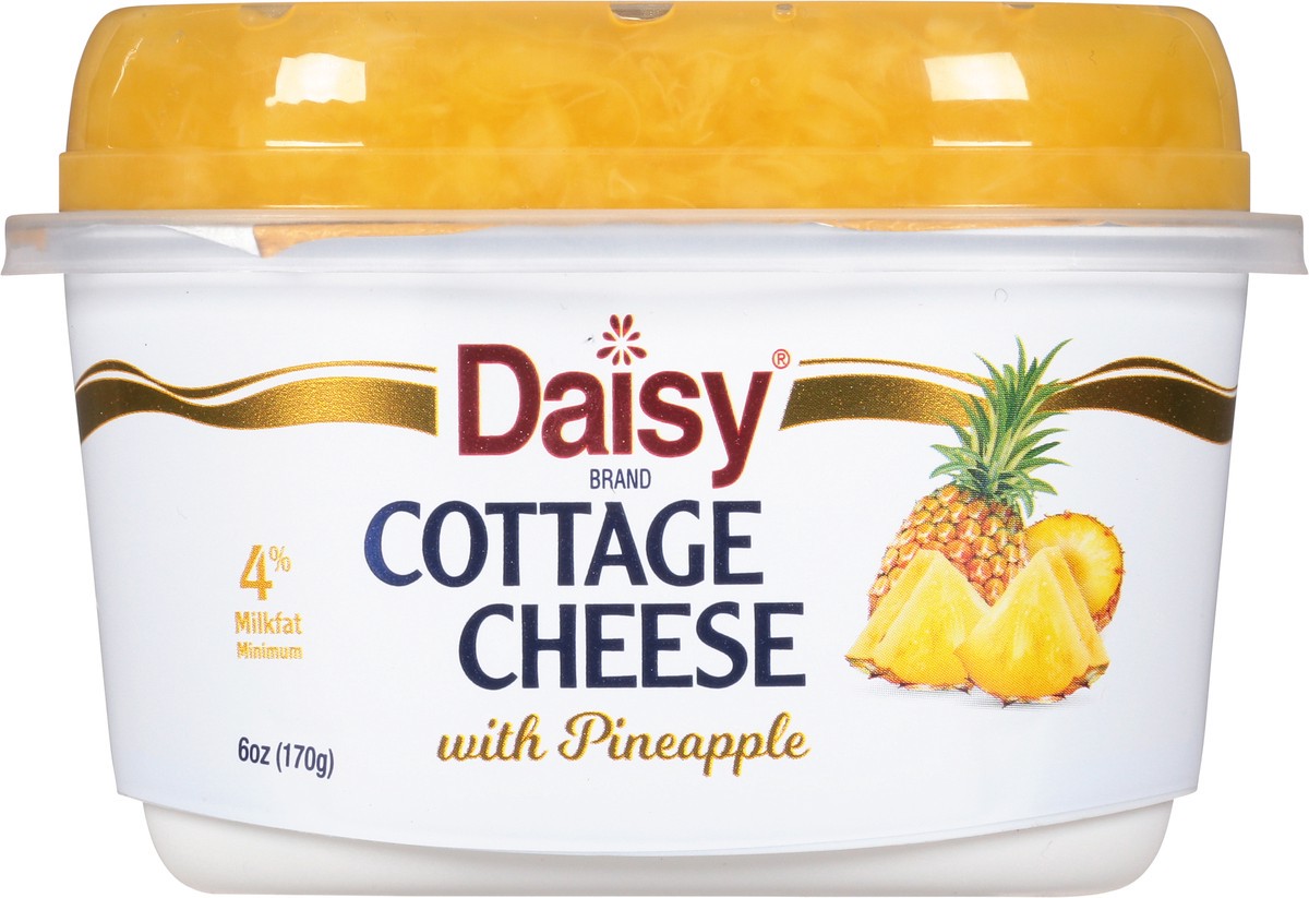 slide 12 of 14, Daisy Cottage Cheese, with Pineapple, 4% Milkfat Minimum, 6 oz