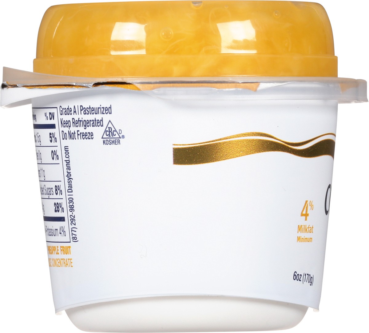 slide 7 of 14, Daisy Cottage Cheese, with Pineapple, 4% Milkfat Minimum, 6 oz