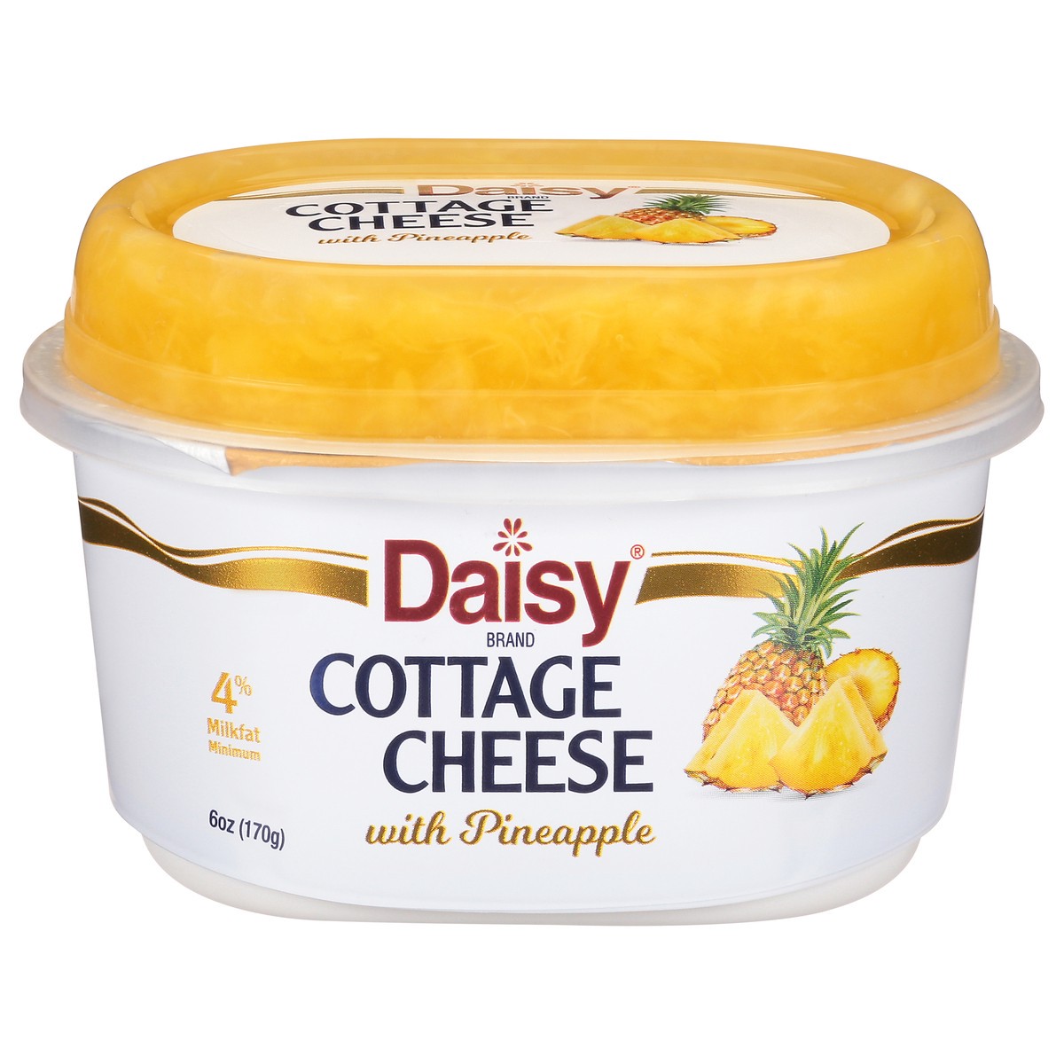 slide 14 of 14, Daisy Cottage Cheese, with Pineapple, 4% Milkfat Minimum, 6 oz