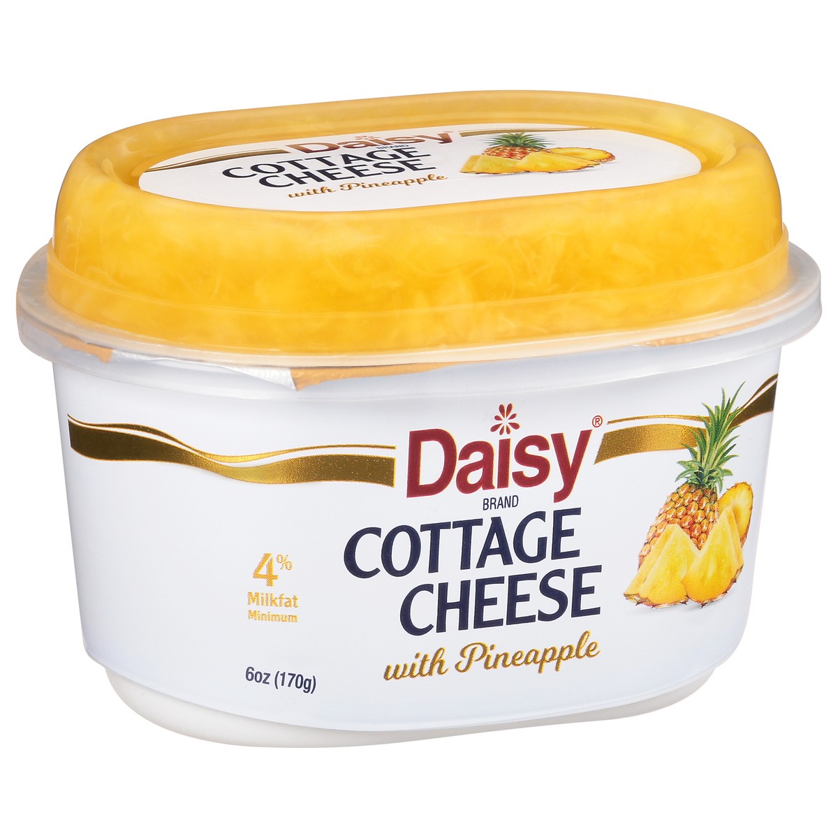 slide 5 of 14, Daisy Cottage Cheese, with Pineapple, 4% Milkfat Minimum, 6 oz