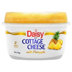 Daisy Cottage Cheese with Pineapple, 4% Milkfat Minimum, 6 oz