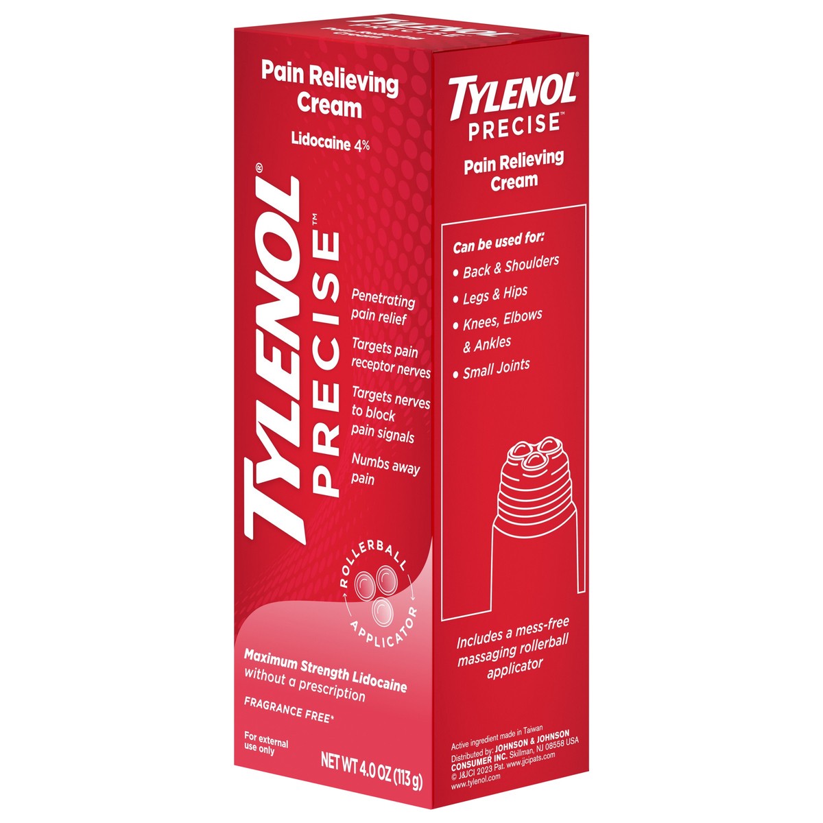 slide 6 of 7, Tylenol Precise Maximum Strength 4% Lidocaine Pain Relieving Cream, 4oz, 4 oz