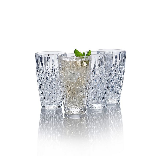 slide 1 of 1, Mikasa Harding Highball Glasses, 4 ct