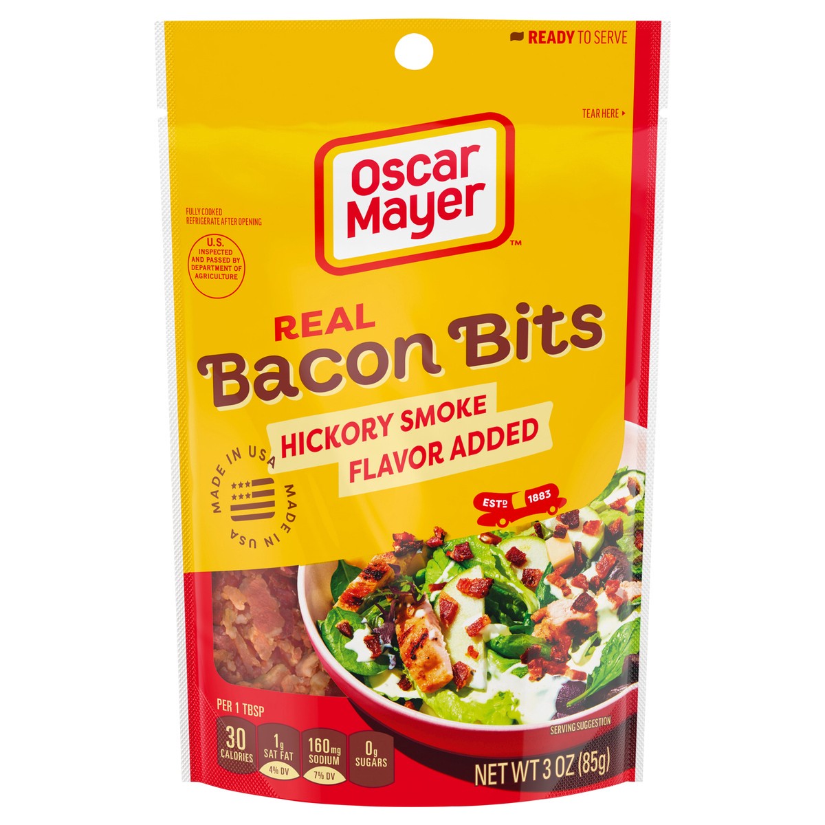slide 1 of 9, Oscar Mayer Real Bacon Bits, , 0.5-1 cup - 3 oz, 3 oz
