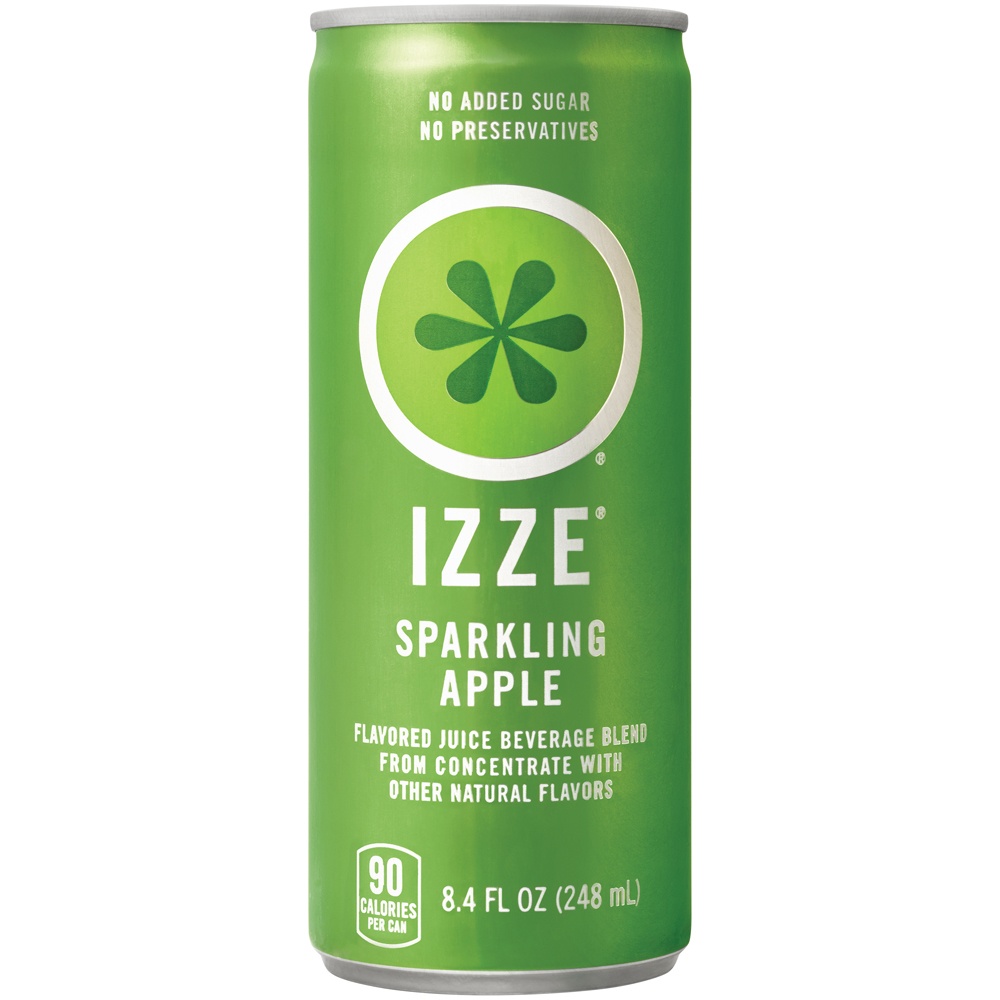 slide 1 of 3, Izze Sparkling Apple, 8.4 oz