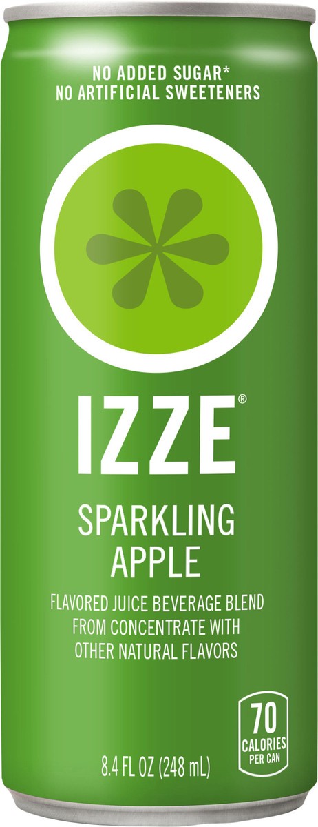 slide 7 of 12, Izze Juice Beverage, Sparkling Apple, 8.4 fl oz