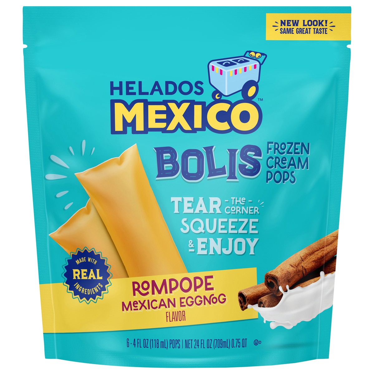 slide 3 of 8, Helados Mexico Rompope Cream Bolis, 6 ct