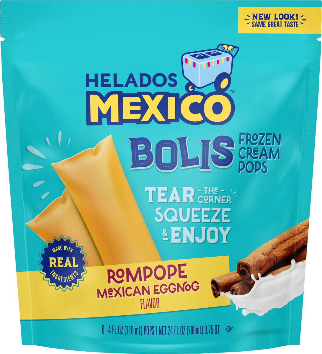 slide 5 of 8, Helados Mexico Rompope Cream Bolis, 6 ct