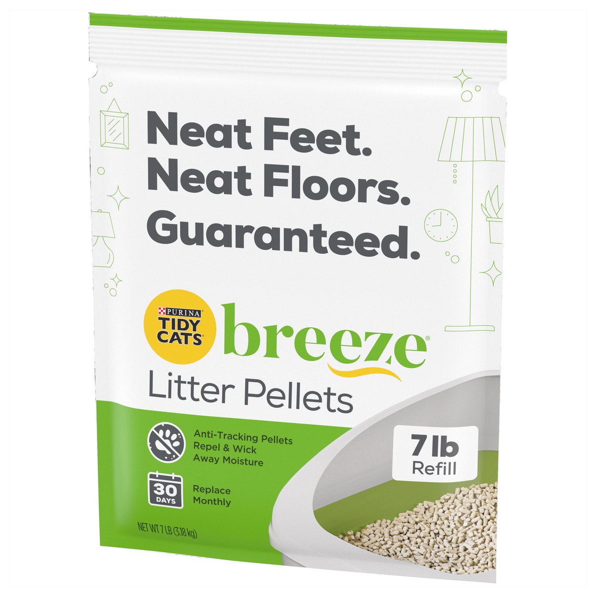 slide 9 of 9, Tidy Cats Purina Tidy Cats Breeze Cat Litter Pellets Refill, 7 lb