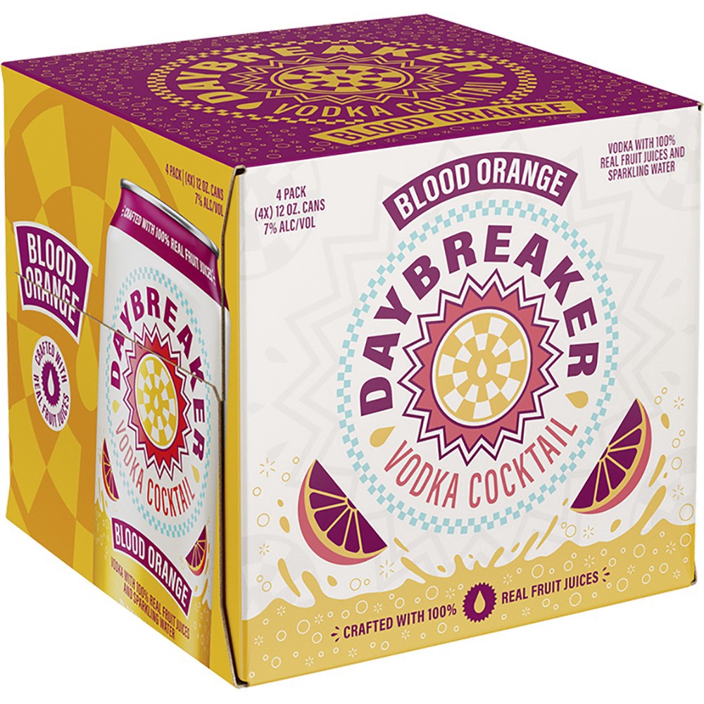 slide 1 of 1, Daybreaker Blood Orange Cocktail, 4 ct; 12 oz