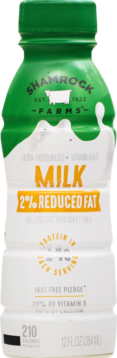 slide 8 of 10, Shamrock Farms 2% Reduced Fat Milk- 12 fl oz, 12 fl oz
