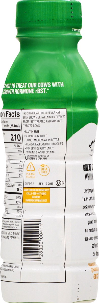 slide 10 of 10, Shamrock Farms 2% Reduced Fat Milk- 12 fl oz, 12 fl oz