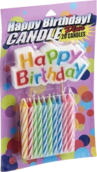 Good Living Happy Birthday & Spiral Candles