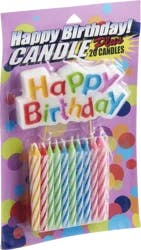 Good Living Happy Birthday & Spiral Candles