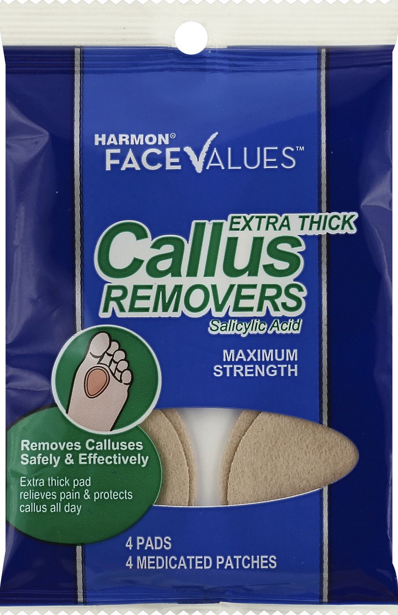 slide 2 of 2, Harmon Face Values Extra-Thick Callus Removers, 4 ct