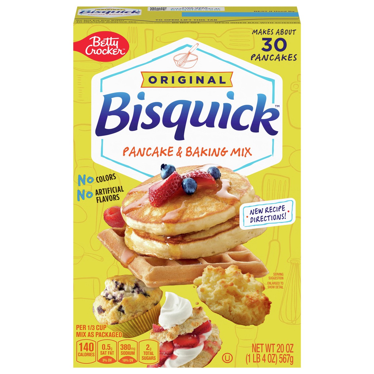slide 1 of 9, Bisquick Betty Crocker Bisquick Original Pancake & Baking Mix, 20 oz., 20 oz