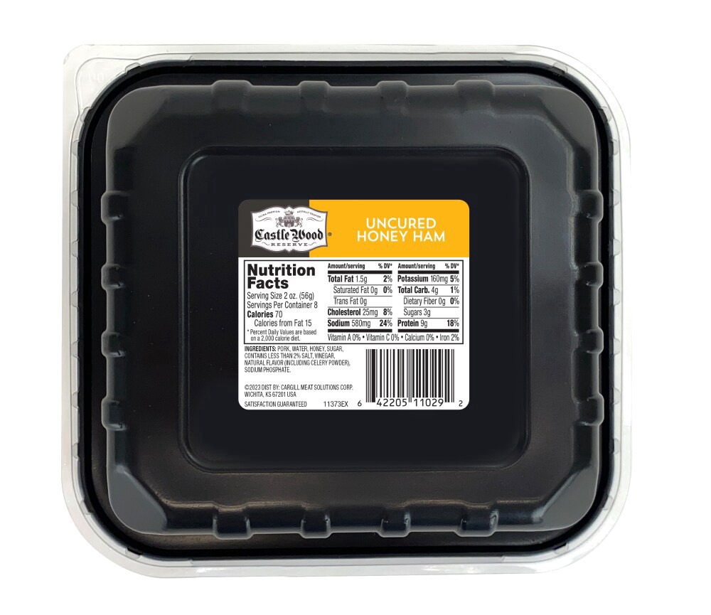 slide 4 of 6, Castle Wood Reserve Uncured Honey Ham, 16 oz