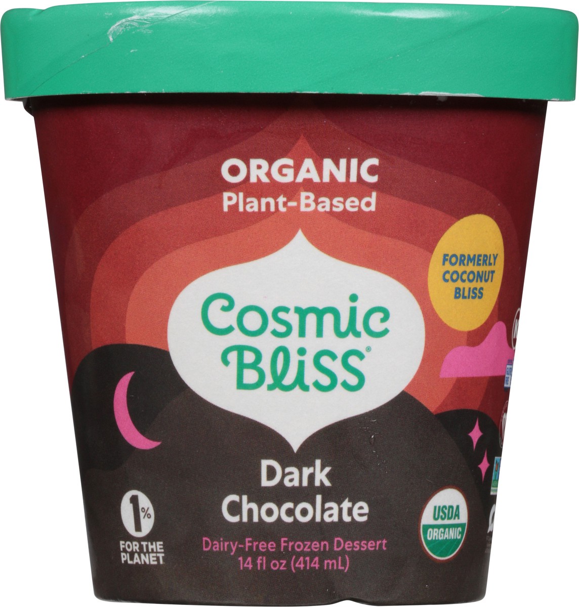slide 8 of 14, Cosmic Bliss Organic Dark Chocolate Coconut Frozen Dessert, 14 oz