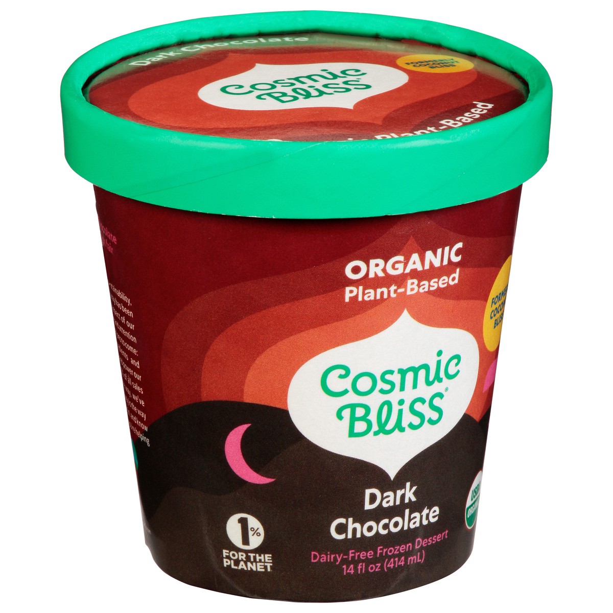 slide 11 of 14, Cosmic Bliss Organic Dark Chocolate Coconut Frozen Dessert, 14 oz
