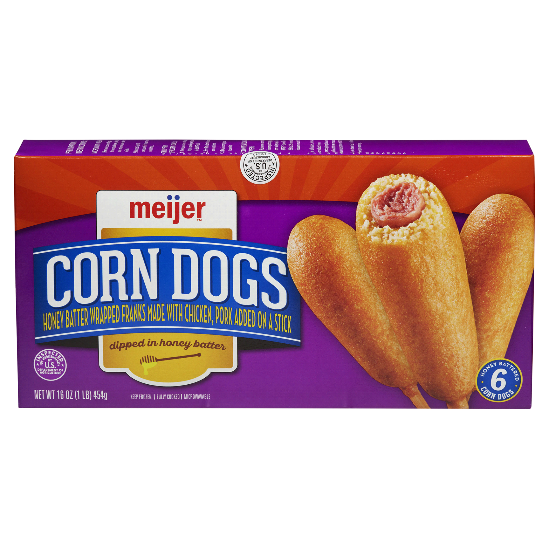 slide 1 of 2, Meijer Corn Dogs, 6 ct