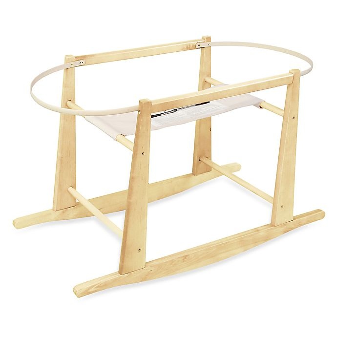 slide 1 of 1, Jolly Jumper Rocking Moses Basket Stand - Natural, 1 ct