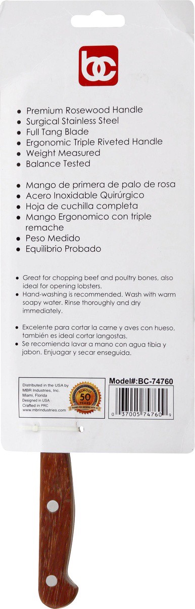 slide 4 of 7, BC Bene Casa 7 Cleaver Knife Ss, 1 ct
