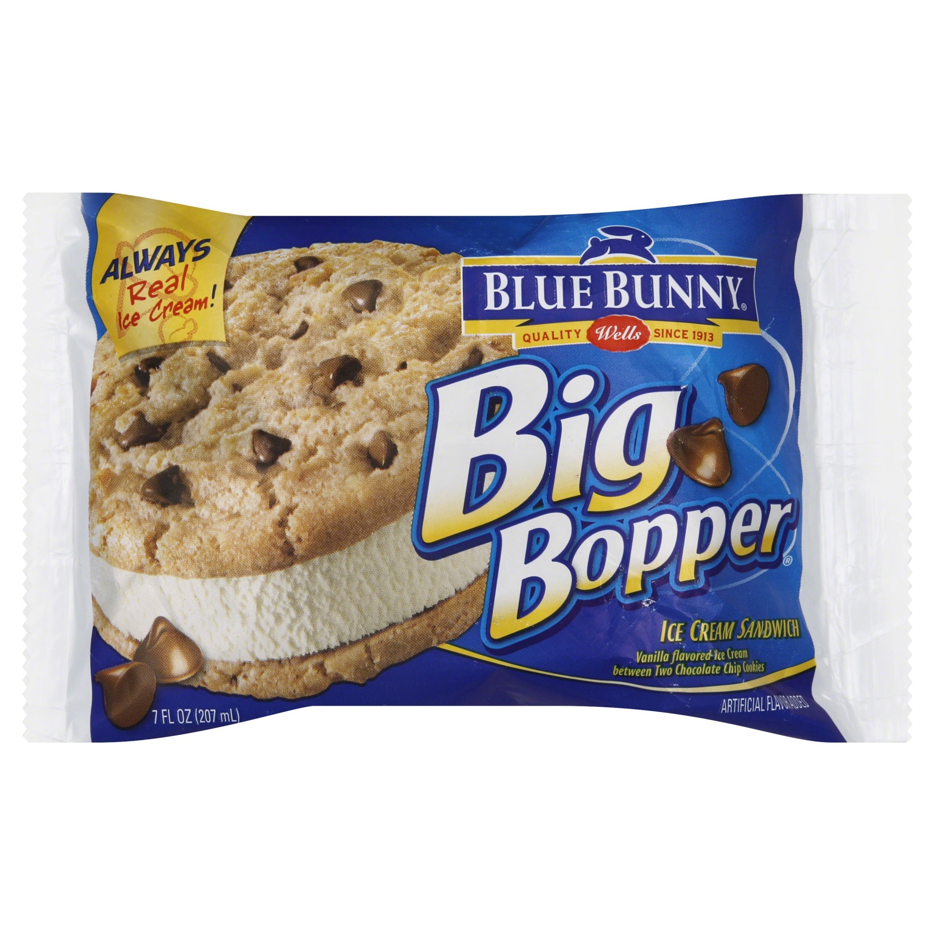 slide 1 of 3, Blue Bunny Big Bopper Sandwich, 7 oz