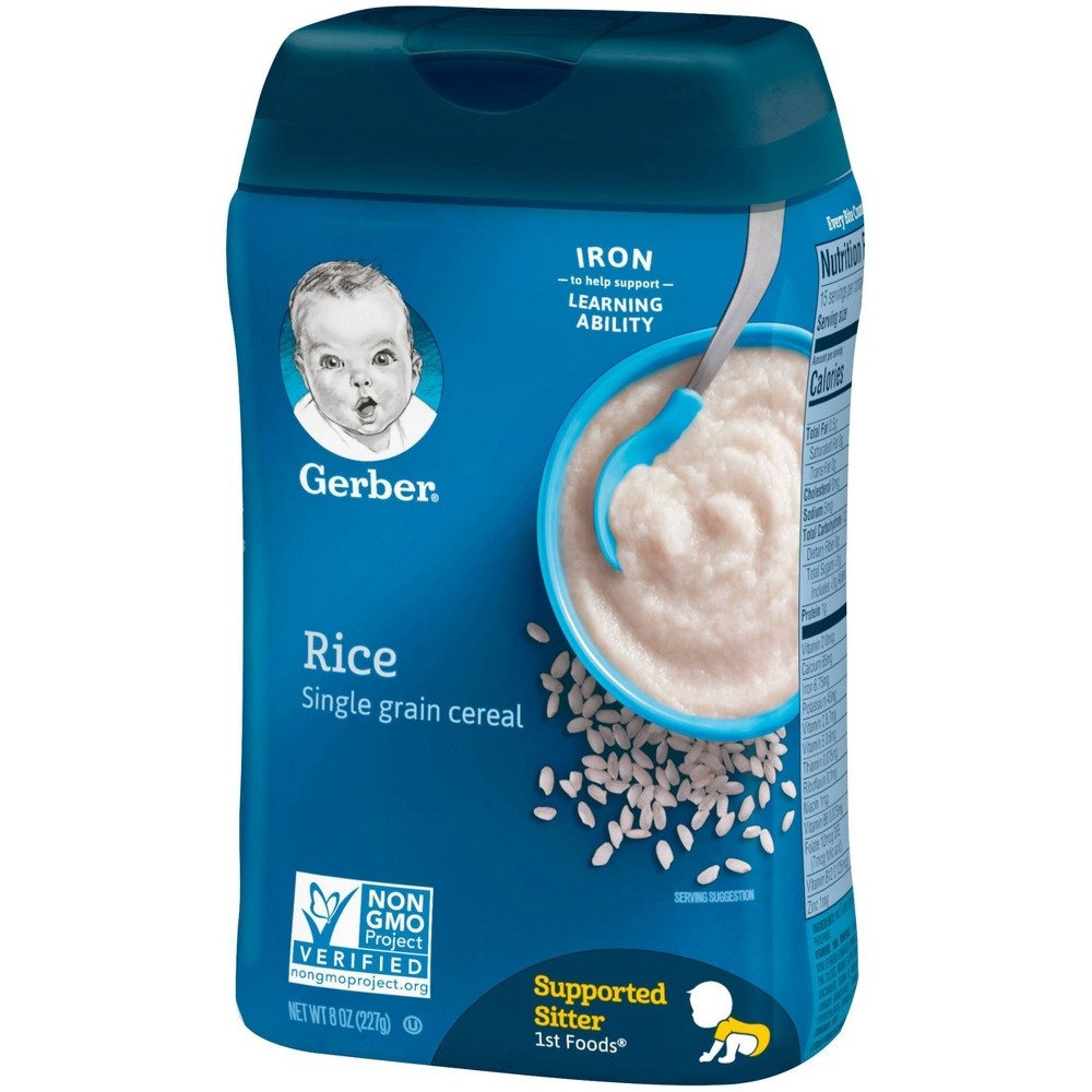 Gerber Baby Cereal, Single Grain Rice 8 oz Shipt