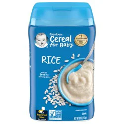 Gerber Stage 1 Baby Food, Baby Rice Cereal, Gerber Cereal For Baby, Infant Cereal