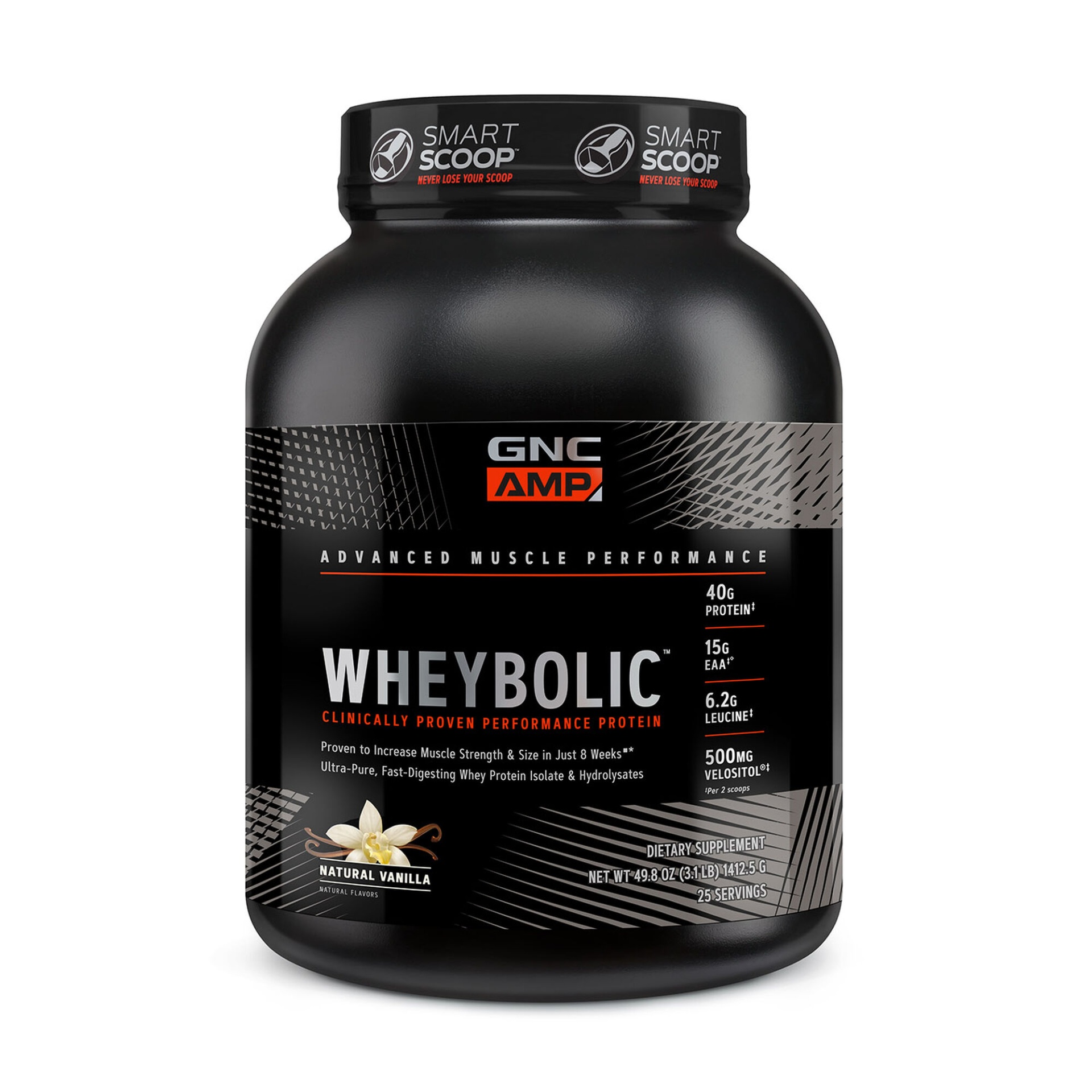 slide 1 of 1, GNC AMP Wheybolic - Natural Vanilla, 3.1 lb