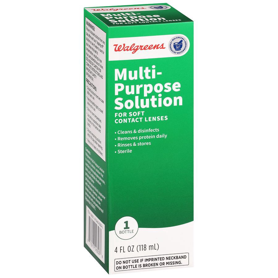 slide 4 of 5, Walgreens Multi-Purpose Contact Lens Solution, 4 oz