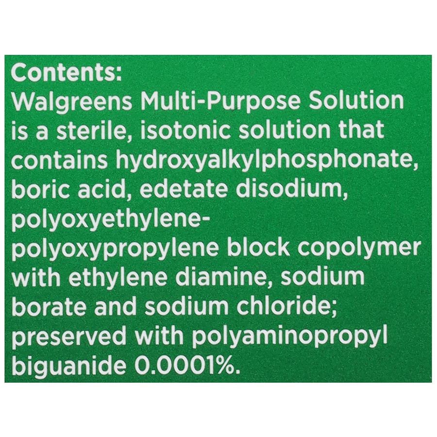 slide 5 of 5, Walgreens Multi-Purpose Contact Lens Solution, 4 oz