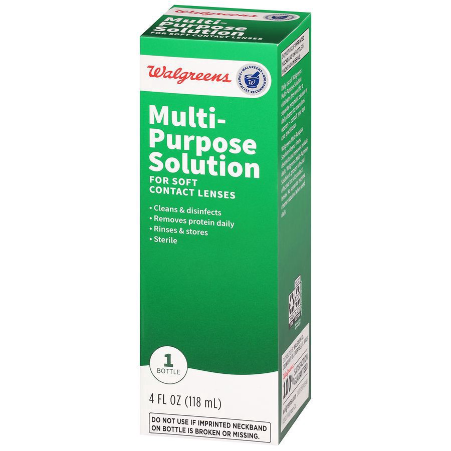 slide 2 of 5, Walgreens Multi-Purpose Contact Lens Solution, 4 oz