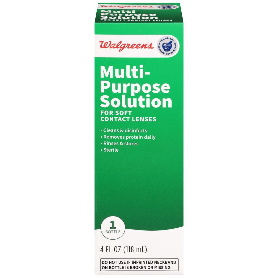 slide 1 of 5, Walgreens Multi-Purpose Contact Lens Solution, 4 oz