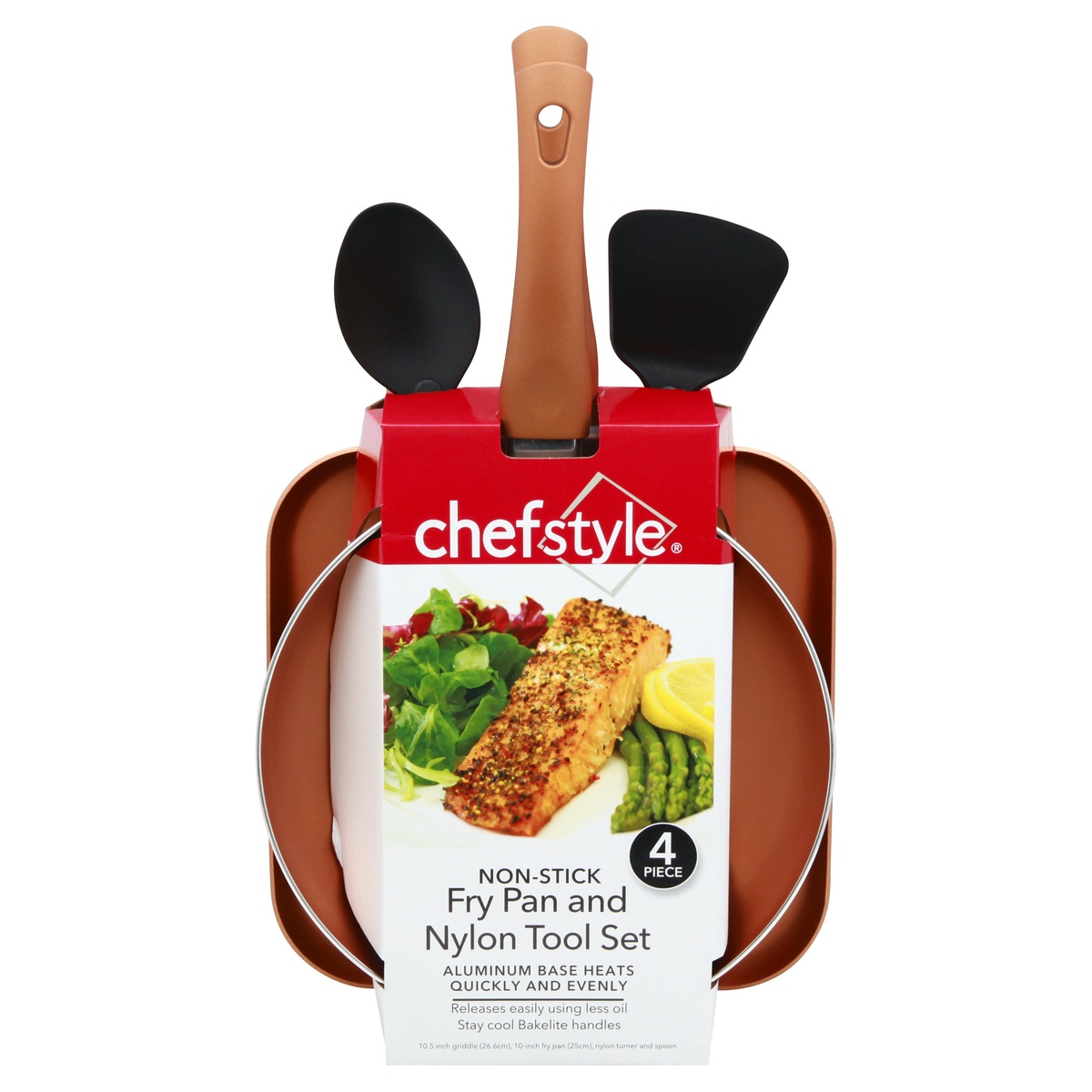 slide 1 of 1, chefstyle Non-Stick Cookware Set, 4 ct