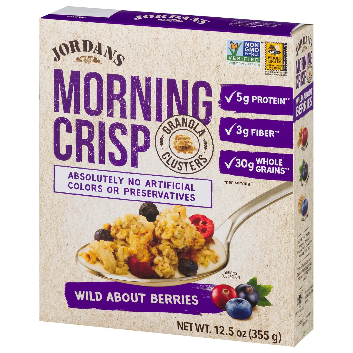 slide 6 of 9, Jordans Morning Crisp Wild About Berries Granola Clusters 12.5 oz, 12.5 oz