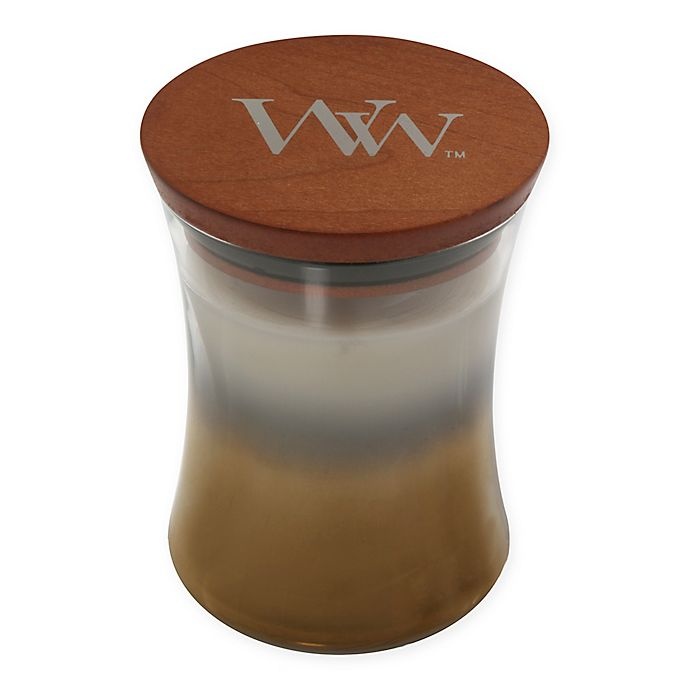 slide 1 of 2, WoodWick Smoked Jasmine Ombre Hourglass Jar Candle, 1 ct