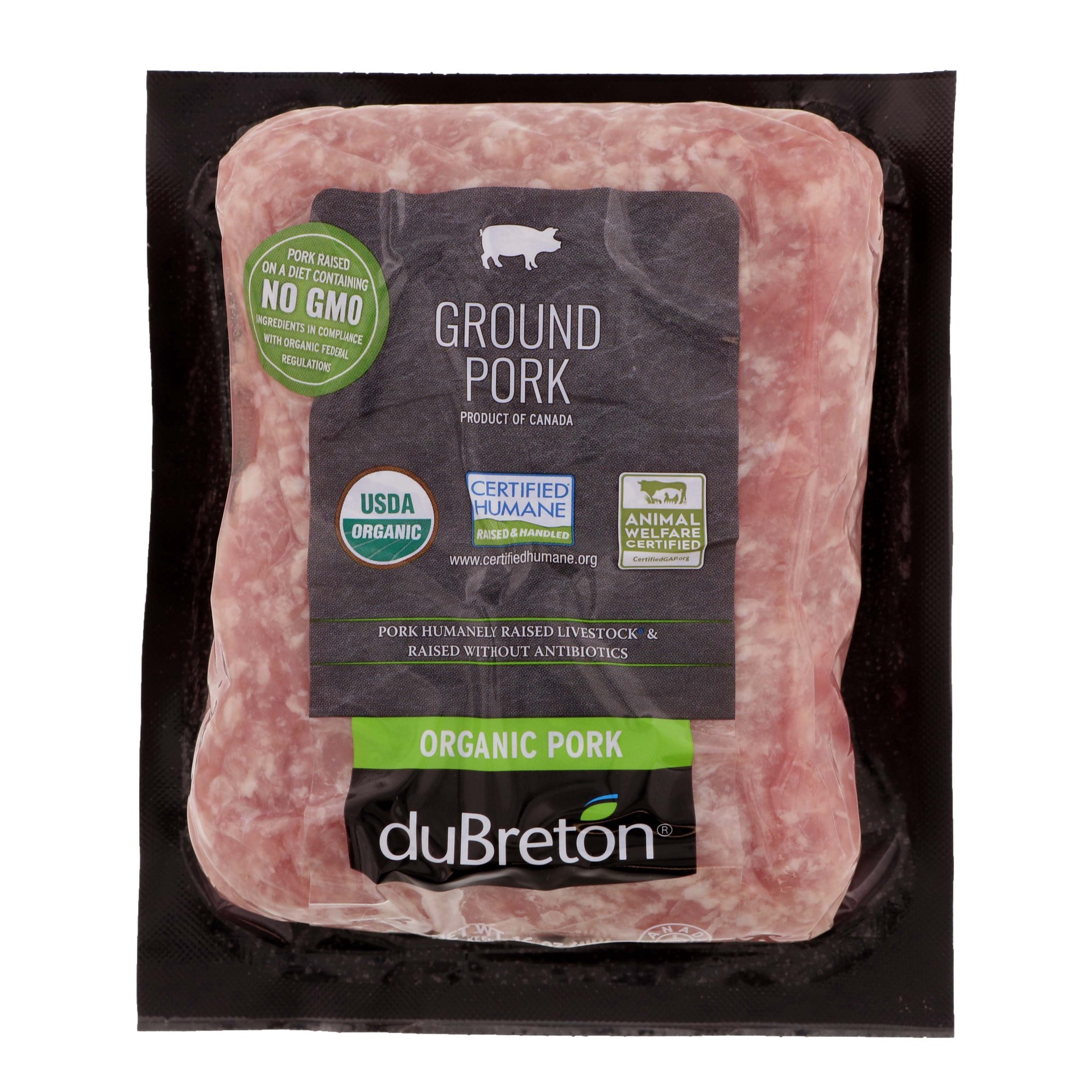 slide 1 of 1, Dubreton® organic ground pork, 1 lb