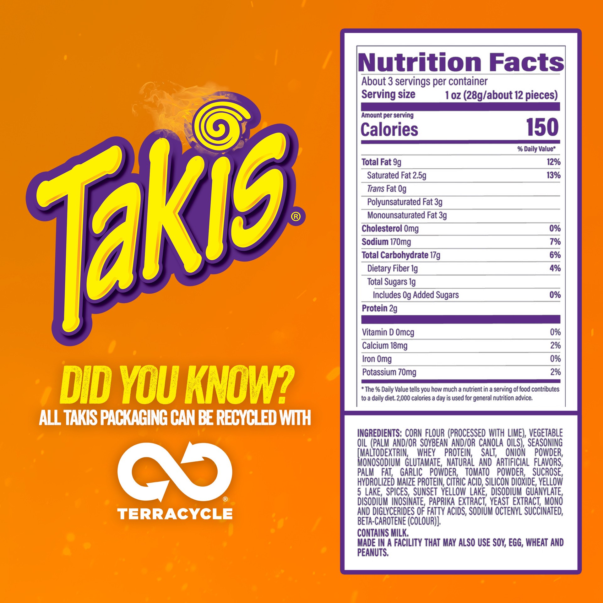 slide 5 of 5, Takis Hot Nacho Xplosion Tortilla Chips 3.25 oz, 3.25 oz